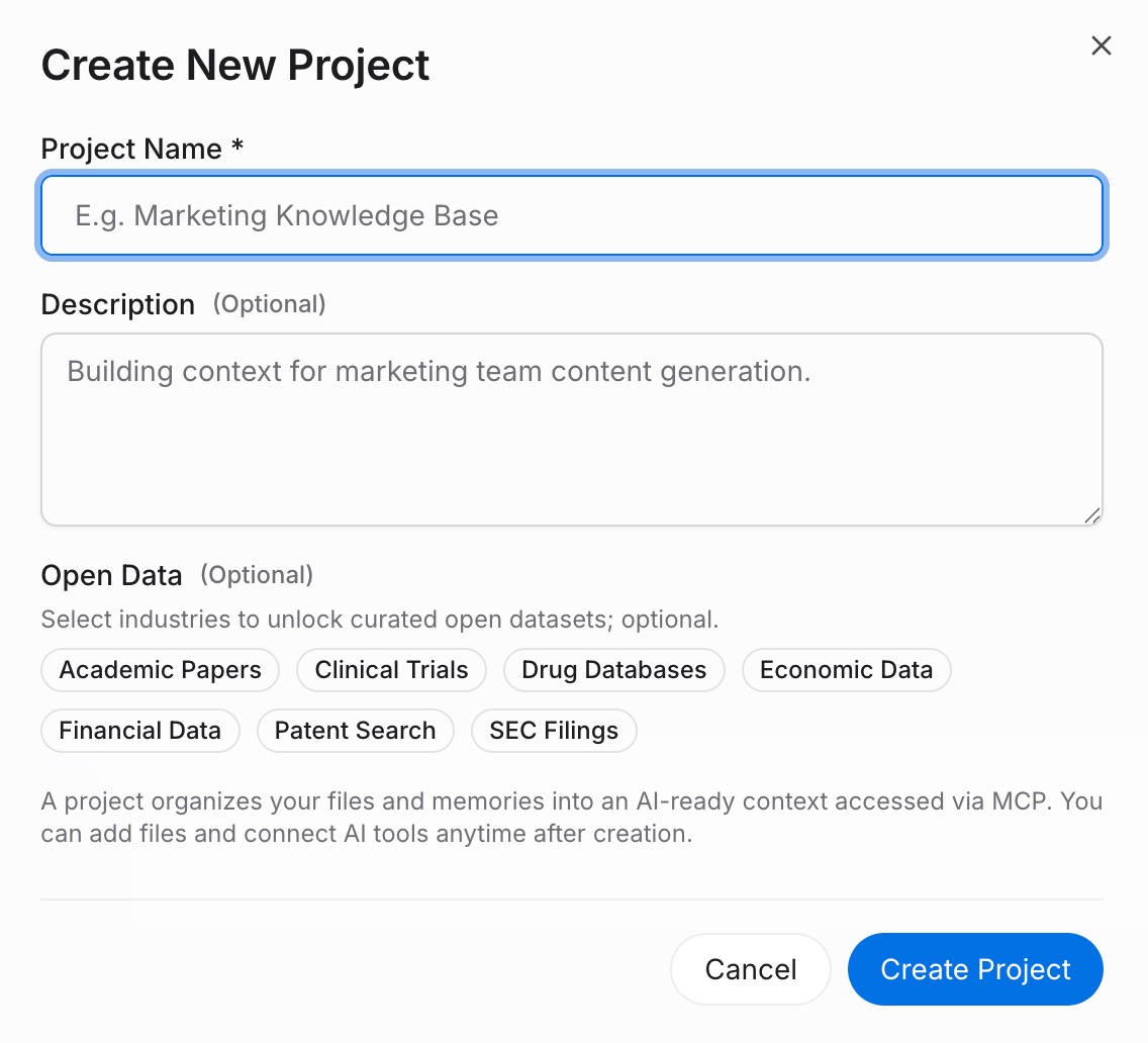Step 1: Build a memory Project