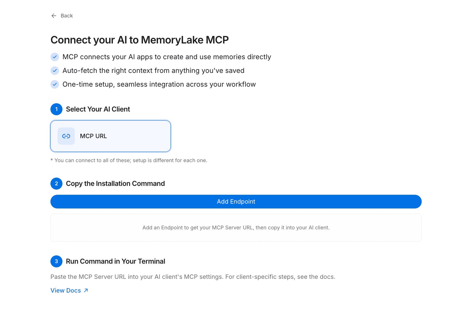 Step 2: Generate an MCP Server endpoint