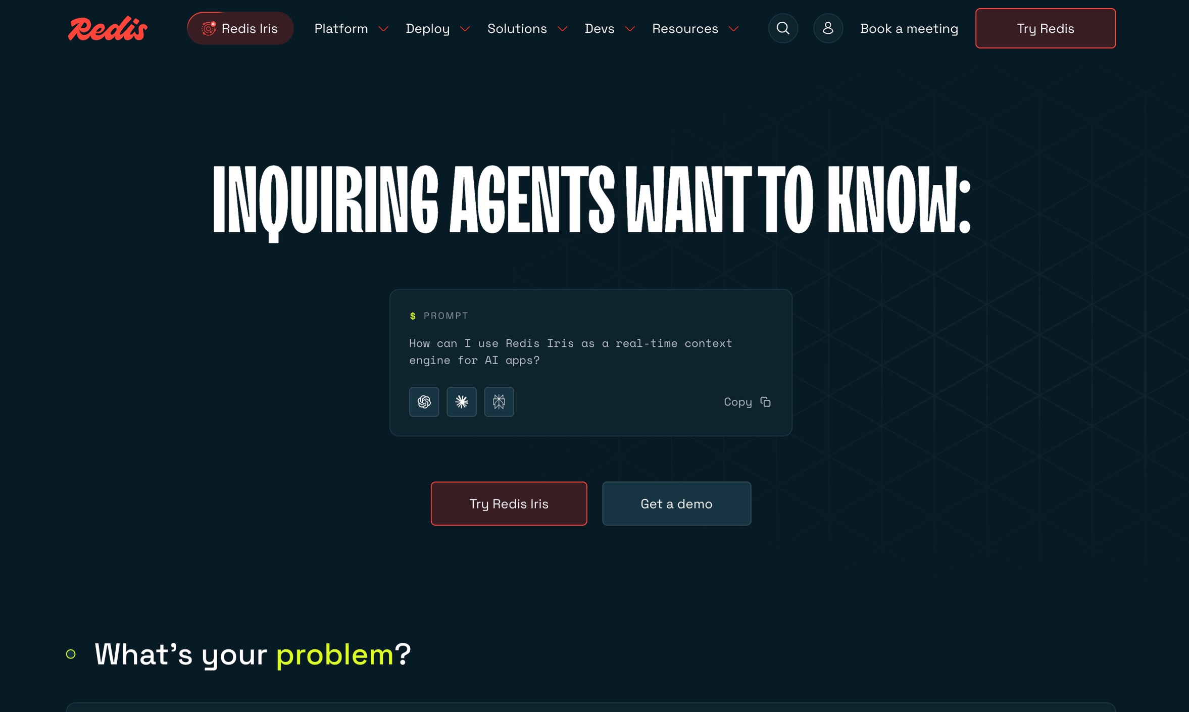 Interfaz de la herramienta de memoria Redis