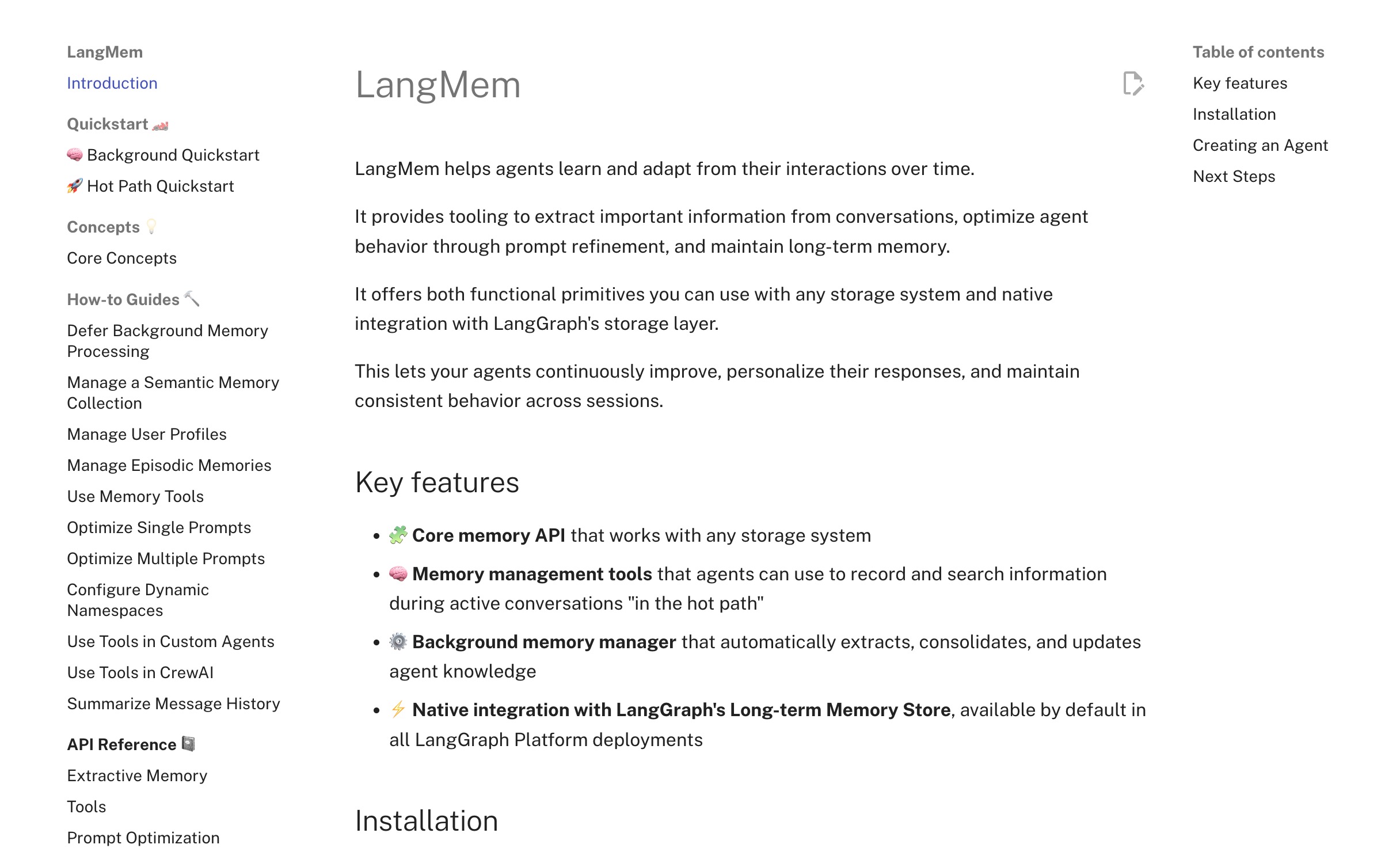 Extractor de memoria nativo de LangChain de LangMem para una integración profunda con frameworks